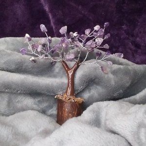 Amethyst gemstone tree